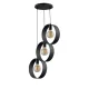 SIGMA LIGHTING 32282 HAPPY Többágú Függesztett Lámpa Fekete E27 IP20