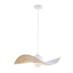   SIGMA LIGHTING 32345 KAPELLO Modern Függesztett Lámpa Fehér, Arany E27 IP20