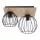SIGMA LIGHTING 32358 CYBER Vintage Mennyezeti Lámpák Fekete, Tölgy E27 IP20