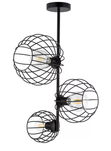 SIGMA LIGHTING 32363 CHERRY Vintage Mennyezeti Lámpák Fekete E27 IP20