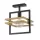 SIGMA LIGHTING 32398 MERCI Loft Mennyezeti Lámpa Fekete, Arany E27 IP20
