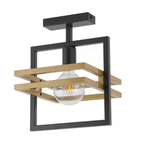 SIGMA LIGHTING 32398 MERCI Loft Mennyezeti Lámpa Fekete, Arany E27 IP20