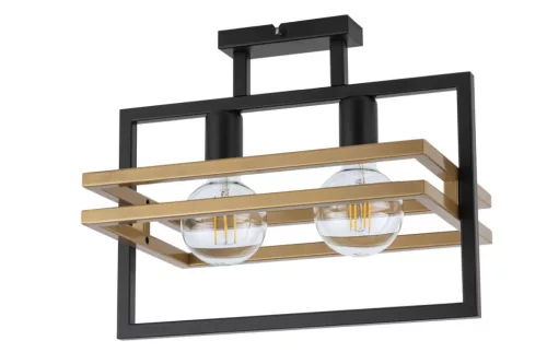 SIGMA LIGHTING 32401 MERCI Loft Mennyezeti Lámpa Fekete, Arany E27 IP20