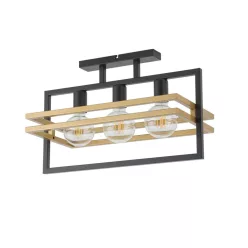   SIGMA LIGHTING 32404 MERCI Loft Mennyezeti Lámpa Fekete, Arany E27 IP20