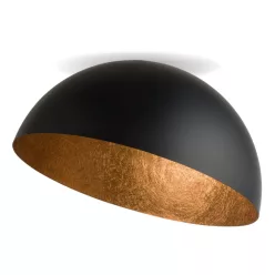   SIGMA LIGHTING 32470 SFERA Loft Mennyezeti Lámpa Fekete, Réz E27 IP20
