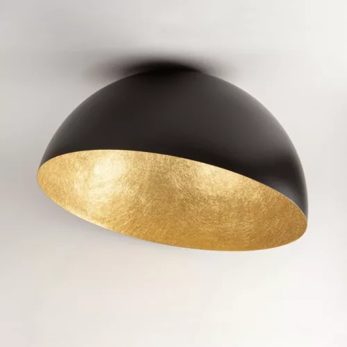 SIGMA LIGHTING 32473 SFERA Loft Mennyezeti Lámpa Fekete, Arany E27 IP20