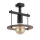 SIGMA LIGHTING 32486 COFFE Loft Mennyezeti Lámpa Barna, Fekete E27 IP20