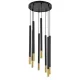 SIGMA LIGHTING 33239 SOPEL Hengeres Függesztett Lámpa Fekete, Arany G9 IP20