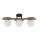 SIGMA LIGHTING 33302 MIRROR Japandi Mennyezeti Lámpa Barna, Fekete G9 IP20