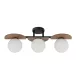 SIGMA LIGHTING 33302 MIRROR Japandi Mennyezeti Lámpa Barna, Fekete G9 IP20