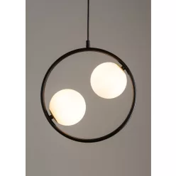   SIGMA LIGHTING 33410 AQUA Glamour Függesztett Lámpa Fehér, Fekete G9 IP20