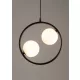 SIGMA LIGHTING 33410 AQUA Glamour Függesztett Lámpa Fehér, Fekete G9 IP20