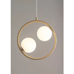   SIGMA LIGHTING 33412 AQUA Glamour Függesztett Lámpa Fehér, Arany G9 IP20