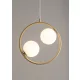 SIGMA LIGHTING 33412 AQUA Glamour Függesztett Lámpa Fehér, Arany G9 IP20