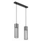 SIGMA LIGHTING 33451 FOBIA Többágú Függesztett Lámpa Fekete, Ezüst GU10 IP20