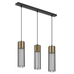   SIGMA LIGHTING 33455 FOBIA Többágú Függesztett Lámpa Fekete, Arany GU10 IP20