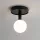 SIGMA LIGHTING 33483 PERLA Modern Mennyezeti Lámpa Fehér, Fekete G9 IP20