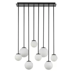   SIGMA LIGHTING 33495 TULIA Kristály Mennyezeti Lámpa Fehér, Fekete G9 IP20