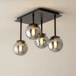   SIGMA LIGHTING 33504 TULIA Loft Mennyezeti Lámpa Fekete, Szürke G9 IP20
