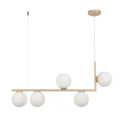   SIGMA LIGHTING 33612 ANDY Glamour Függesztett Lámpa Fehér, Arany G9 IP20