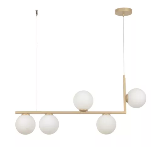 SIGMA LIGHTING 33612 ANDY Glamour Függesztett Lámpa Fehér, Arany G9 IP20