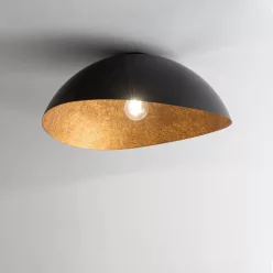   SIGMA LIGHTING 40604 SOLARIS Loft Mennyezeti Lámpa Fekete, Réz E27 IP20