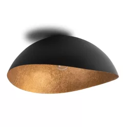  SIGMA LIGHTING 40606 SOLARIS Loft Mennyezeti Lámpa Fekete, Réz E27 IP20