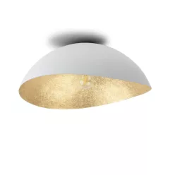   SIGMA 40611 SOLARIS Glamour Mennyezeti Lámpa Fehér, Arany E27 IP20