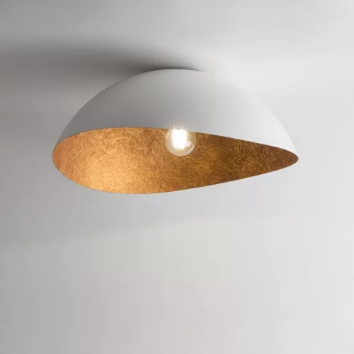 SIGMA 40618 SOLARIS Glamour Mennyezeti Lámpa Fehér, Réz E27 IP20