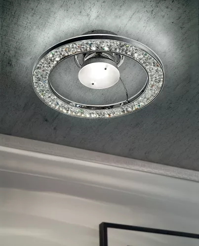 mennyezeti lámpa króm színű vázzal és fém testtel beltéri használatra sillux-ls-5-267 - moretti.hu