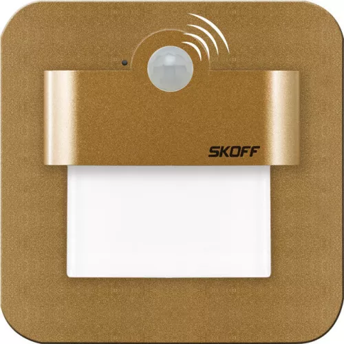 Skoff SALSA LED PIR 120° MM-SAL-M-H-1-ML-ML-01 Beépíthető lépcsőházi lámpa 3000K IP20