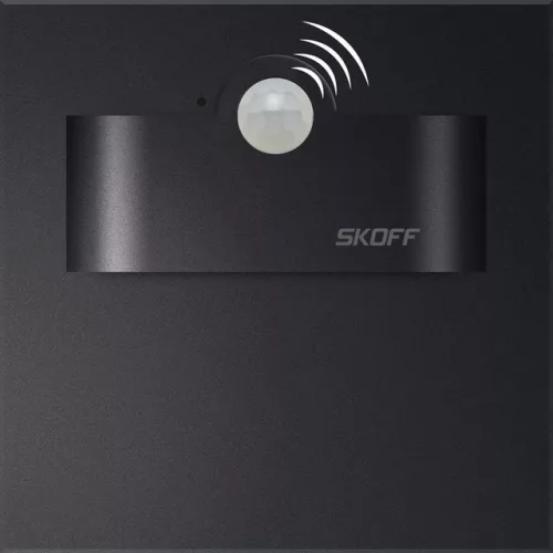 Skoff TANGO SHORT PIR 120º MN-TAN-D-B-1-ML-ML-01 Beépíthető lépcsőházi lámpa 1x2,4W/LED 12000K/BLUE IP20