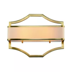   Elegáns Hampton stílusú fali lámpa nappaliba és hálószobába – Orlicki Design GERDO PARETTE OLD GOLD OR84511