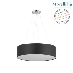 függesztett lámpa fekete színű vázzal és textil testtel beltéri használatra tklighting-4247 - moretti.hu