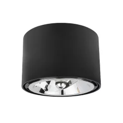 mennyezeti lámpa fekete színű vázzal és aluminium testtel beltéri használatra spectrumled-slip005011 - moretti.hu