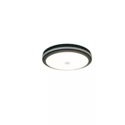   UNIVERSO Mennyezeti lámpa mozgásérzékelővel 29w 3940lm CCT.Kap IP65 fekete D240x52mm