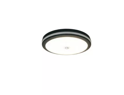 UNIVERSO Mennyezeti lámpa mozgásérzékelővel 29w 3940lm CCT.Kap IP65 fekete D240x52mm