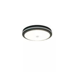   UNIVERSO Mennyezeti lámpa mozgásérzékelővel 18w 2640lm CCT.Kap IP65 fekete D185x49mm