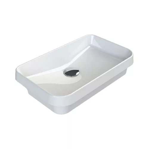 CeraStyle GRAND - PULTBA félig beültethető - Top Counter - porcelán mosdó - 49 x 30 cm