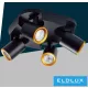 UNIVERSO Spot lámpatest 4xGU10 Max.35w IP20 220x220x108mm Fekete/Arany