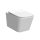 Tina wall mounted rimless toilet with soft close seat