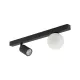 TK LIGHTING 10000 VOX Modern Mennyezeti Lámpa Fehér, Fekete G9, GU10 IP20