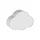 TK LIGHTING 10006 CLOUD Ernyős Mennyezeti Lámpa Fehér, Természetes Vászon E27 IP20