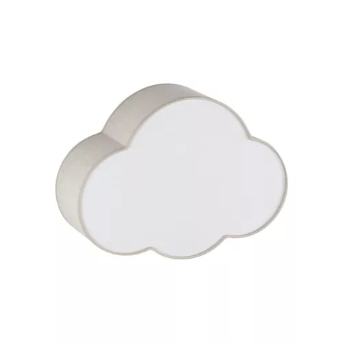 TK LIGHTING 10006 CLOUD Ernyős Mennyezeti Lámpa Fehér, Természetes Vászon E27 IP20