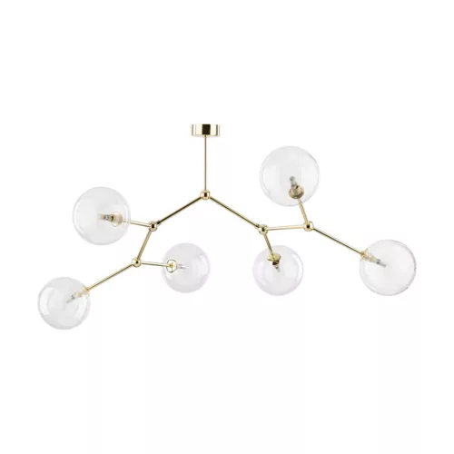 TK LIGHTING 10071 FAIRY Glamour Mennyezeti Lámpa Átlátszó, Arany G9 IP20