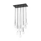 TK LIGHTING 10079 MARTIN Többágú Függesztett Lámpa Fehér, Fekete G9 IP20