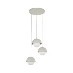   TK LIGHTING 10206 BONO Többágú Függesztett Lámpa Bézs, Fehér G9 IP20