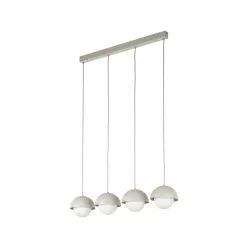   TK LIGHTING 10213 BONO Többágú Függesztett Lámpa Bézs, Fehér G9 IP20