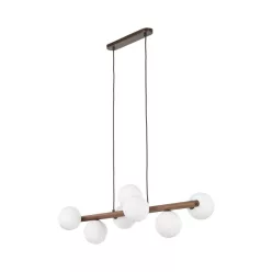   TK LIGHTING 10272 ESTERA Modern Függesztett Lámpa Fehér, Dió G9 IP20