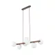 TK LIGHTING 10272 ESTERA Modern Függesztett Lámpa Fehér, Dió G9 IP20